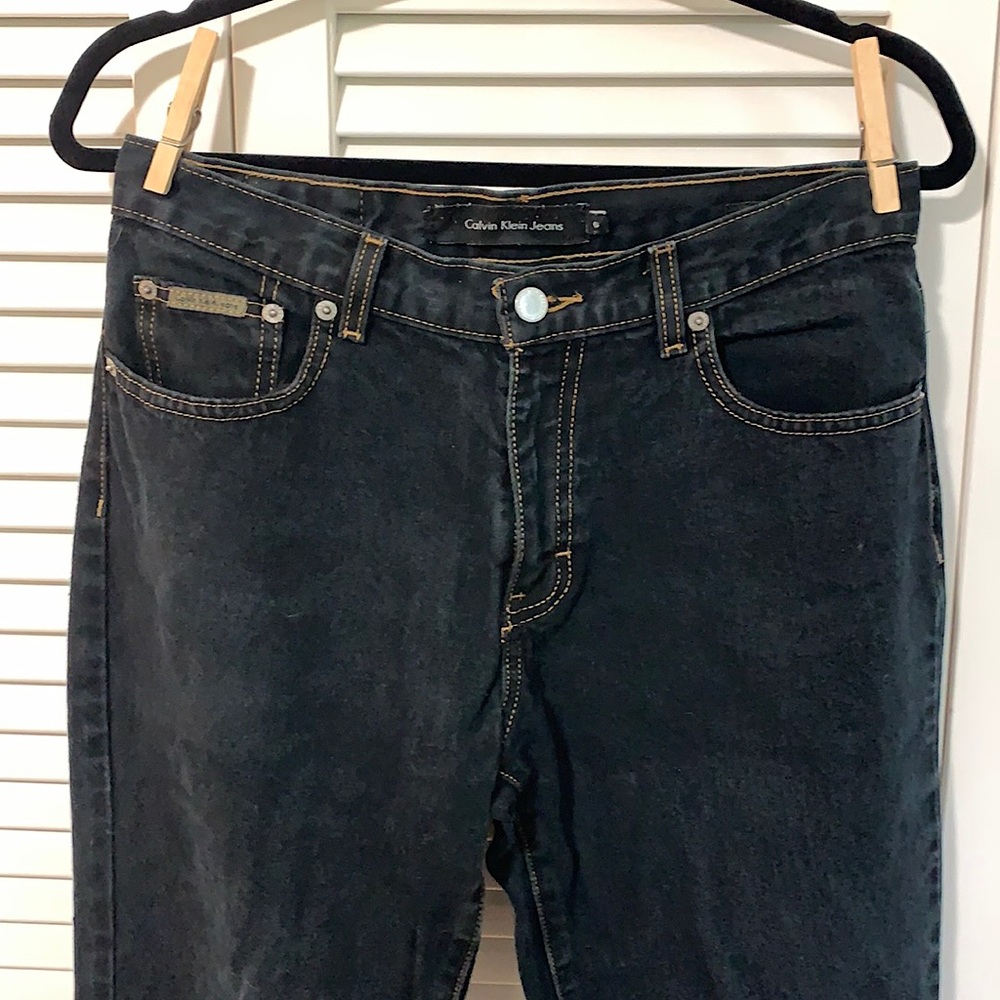 GONE! 💸 Calvin Klein dark wash bootcut jeans (6)